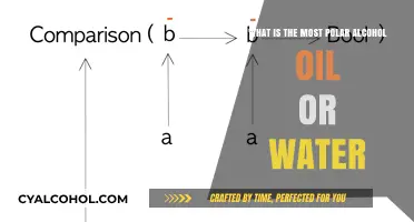 The Polar Nature of Alcohol, Oil, and Water