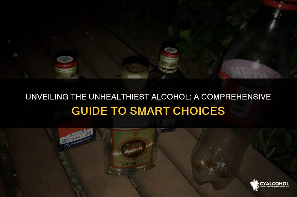 what is the most unhealthiest alcohol