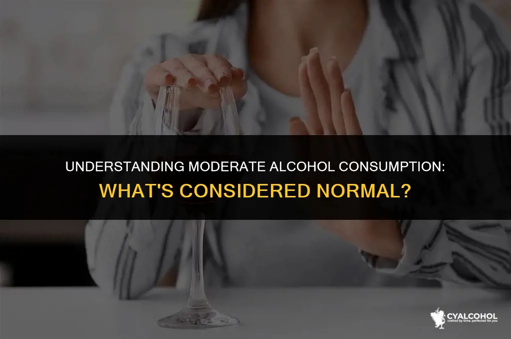 what is the normal alcohol intake