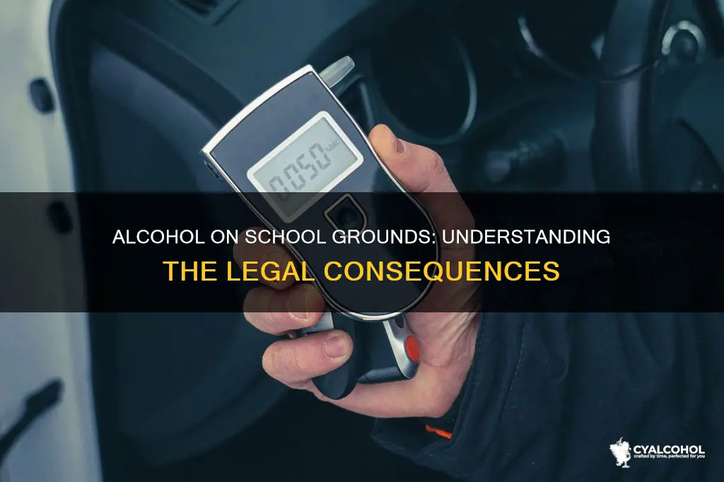 what is the penalty for having alcohol on school grounds