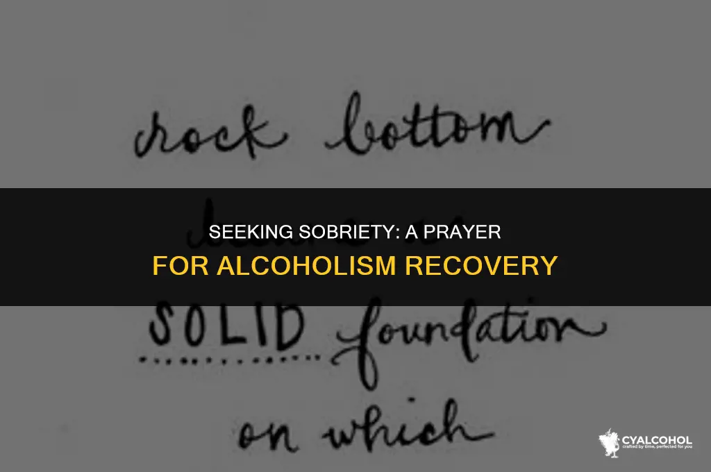 what is the prayer for alcoholism