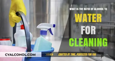 Alcohol and Water Cleaning Solution: The Right Ratio