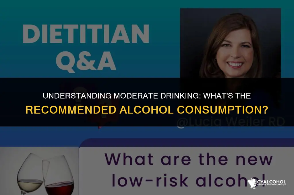 what is the recommended alcohol consumption