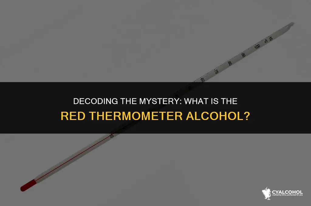 what is the red thermometer alcohol
