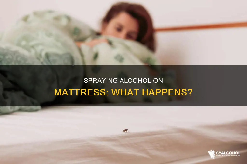 what is the result of spray your mattress with alcohol