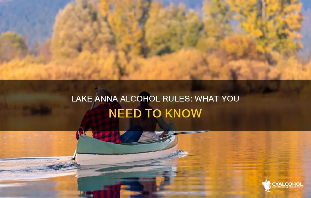 what is the rule about alcohol on lake anna