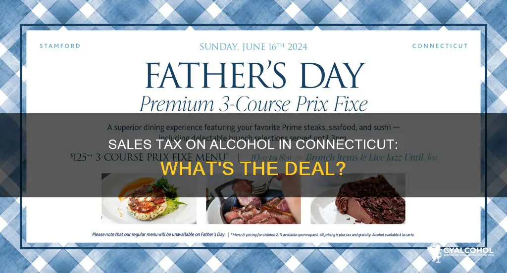 what is the sales tax on alcohol in connecticut