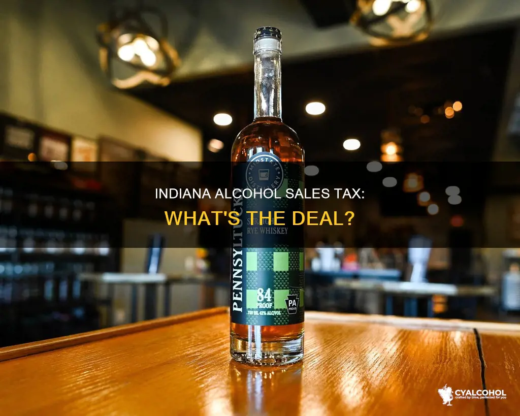what is the sales tax on alcohol in indiana