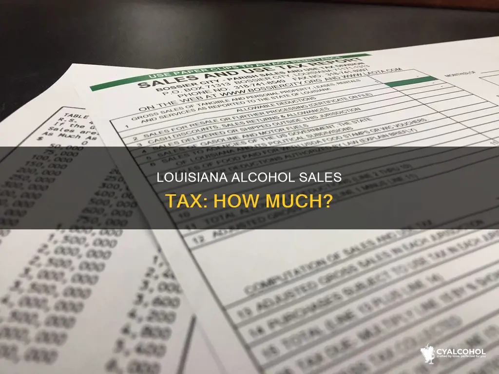 what is the sales tax on alcohol in louisiana