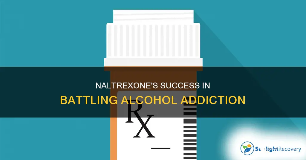 what is the success rate of naltrexone for alcohol