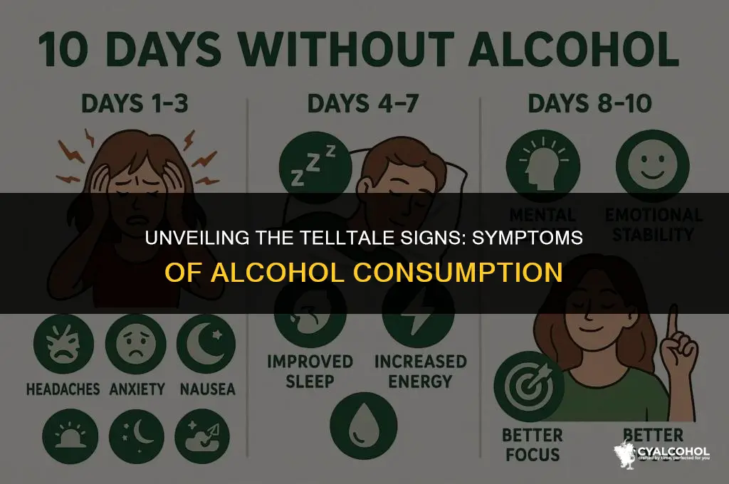 what is the symptoms of alcohol