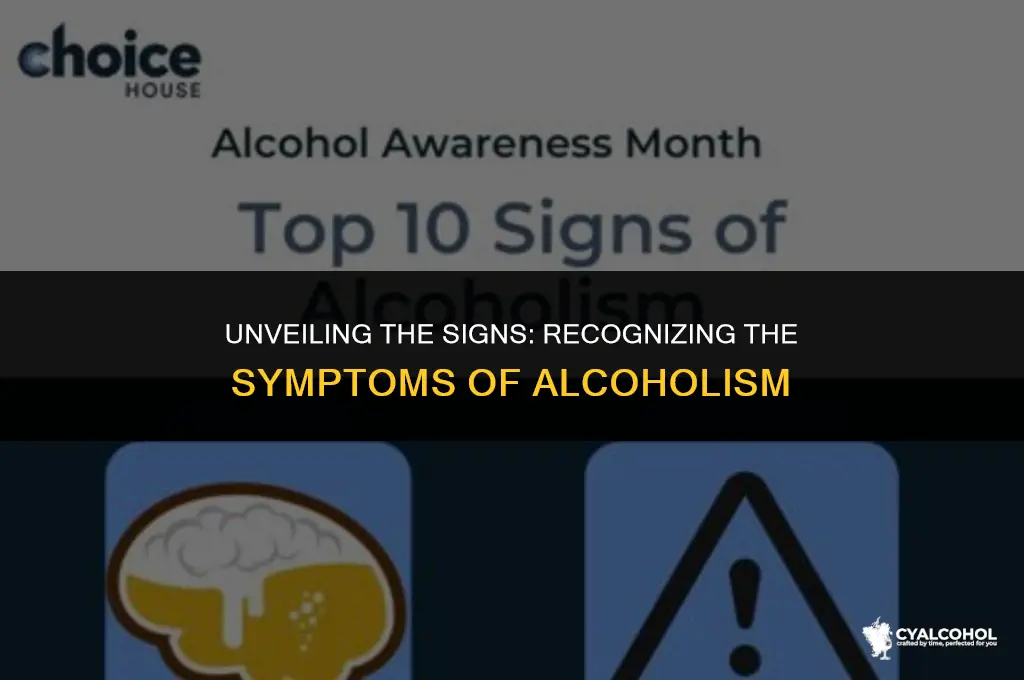 what is the symptoms of alcoholism