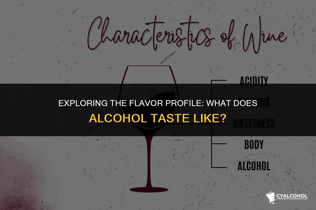 what is the taste of alcohol
