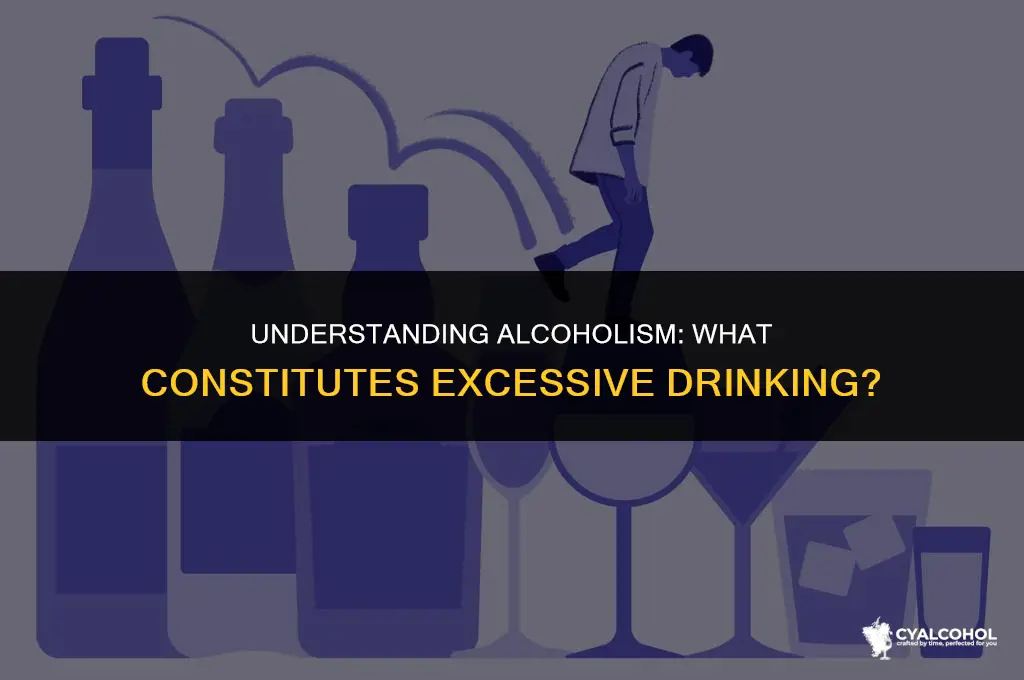 what is the threshold for alcoholism