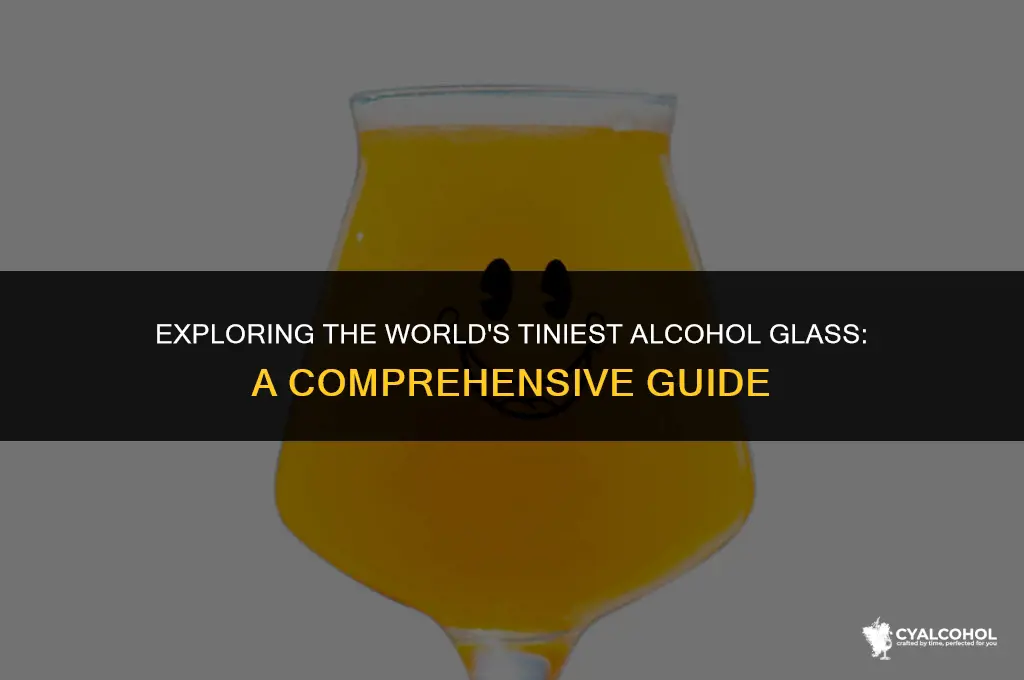what is the tinest alcohol glass