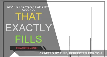 How Much Does Ethyl Alcohol Weigh?