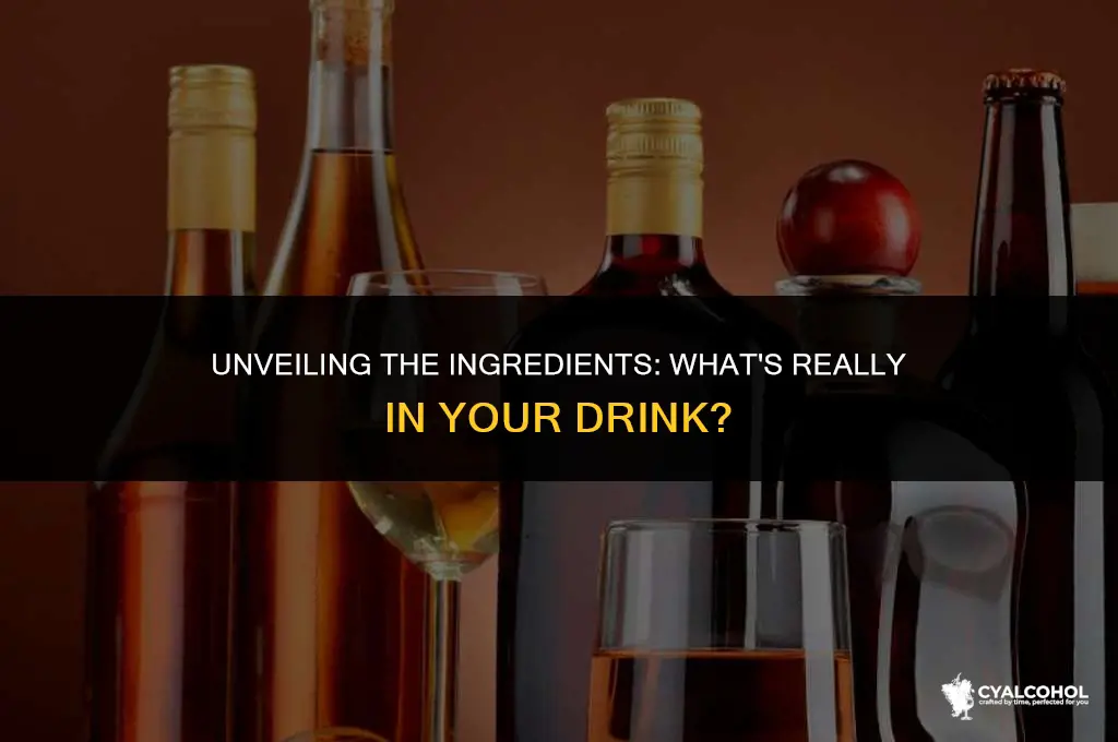 what is truly alcohol made of