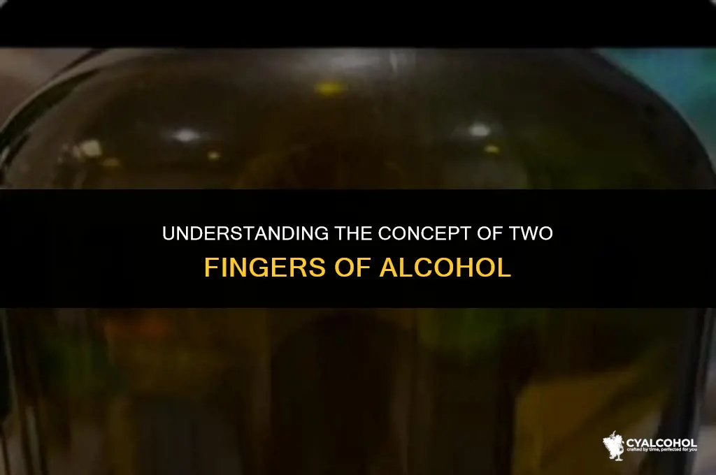 what is two fingers of alcohol
