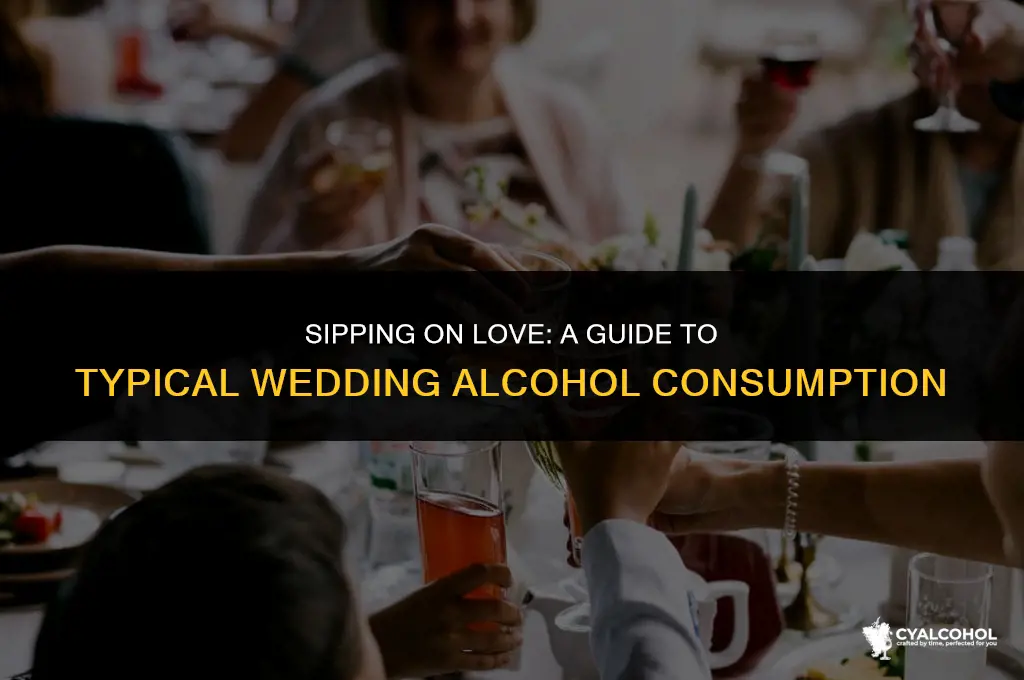 what is typical wedding alcohol consumption