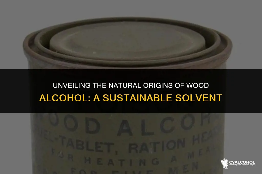 what is wood alcohol made from
