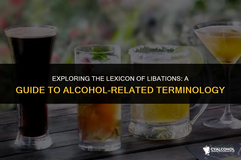 what is word pertaining to alcohol