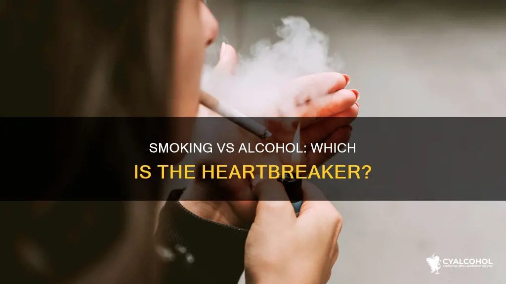 what is worse for your heart smoking or alcohol