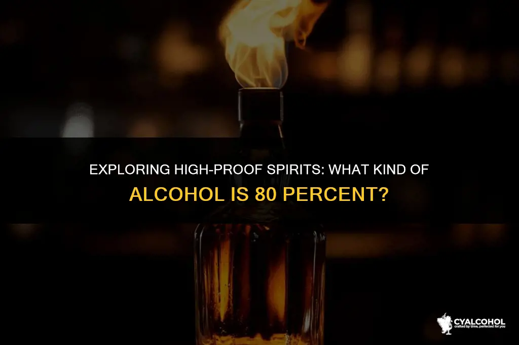 what kind alcohol is 80 percent