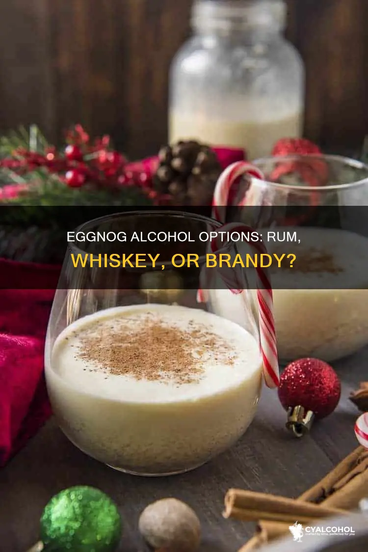 what kind of alcohol do you put in eggnog
