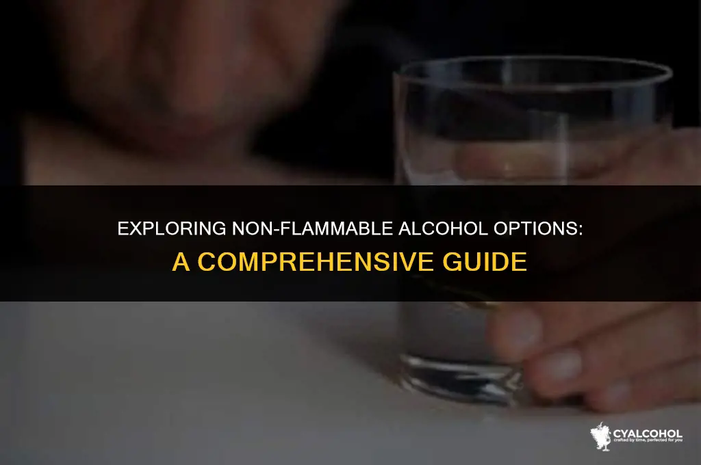 what kind of alcohol doesnt light
