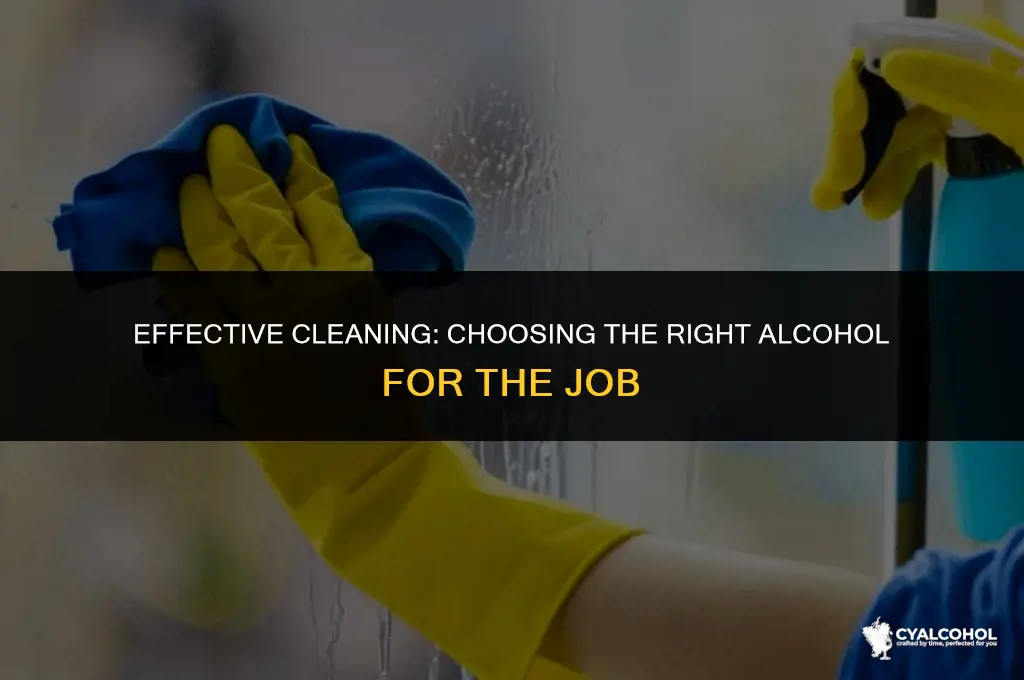 what kind of alcohol for cleaning
