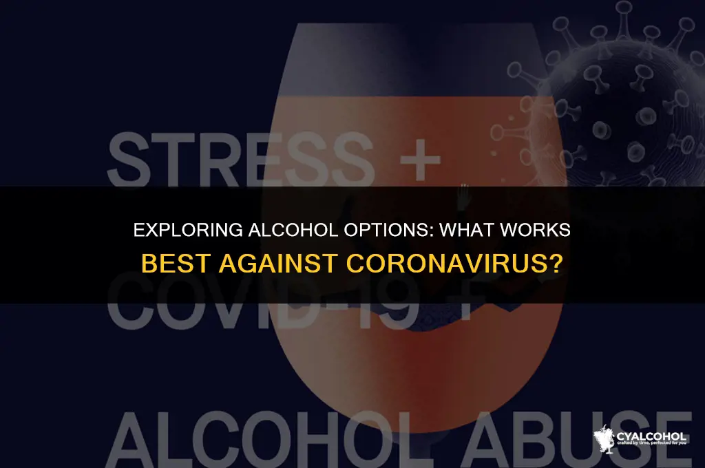 what kind of alcohol for coronavirus