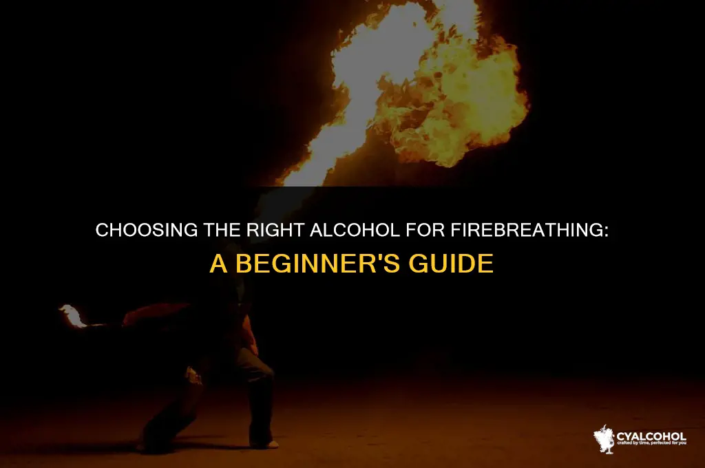 what kind of alcohol for firebreathing