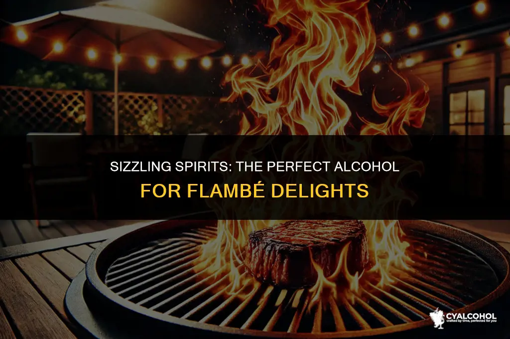 what kind of alcohol for flambe