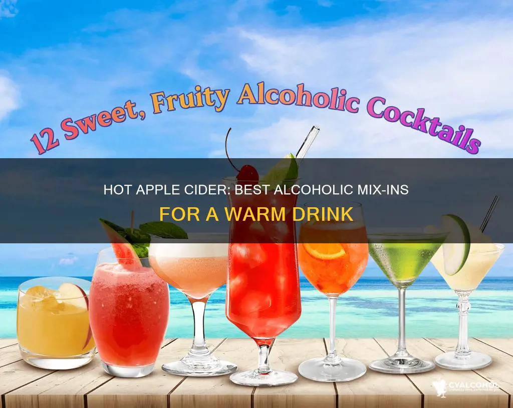 what kind of alcohol goes in hot apple cider