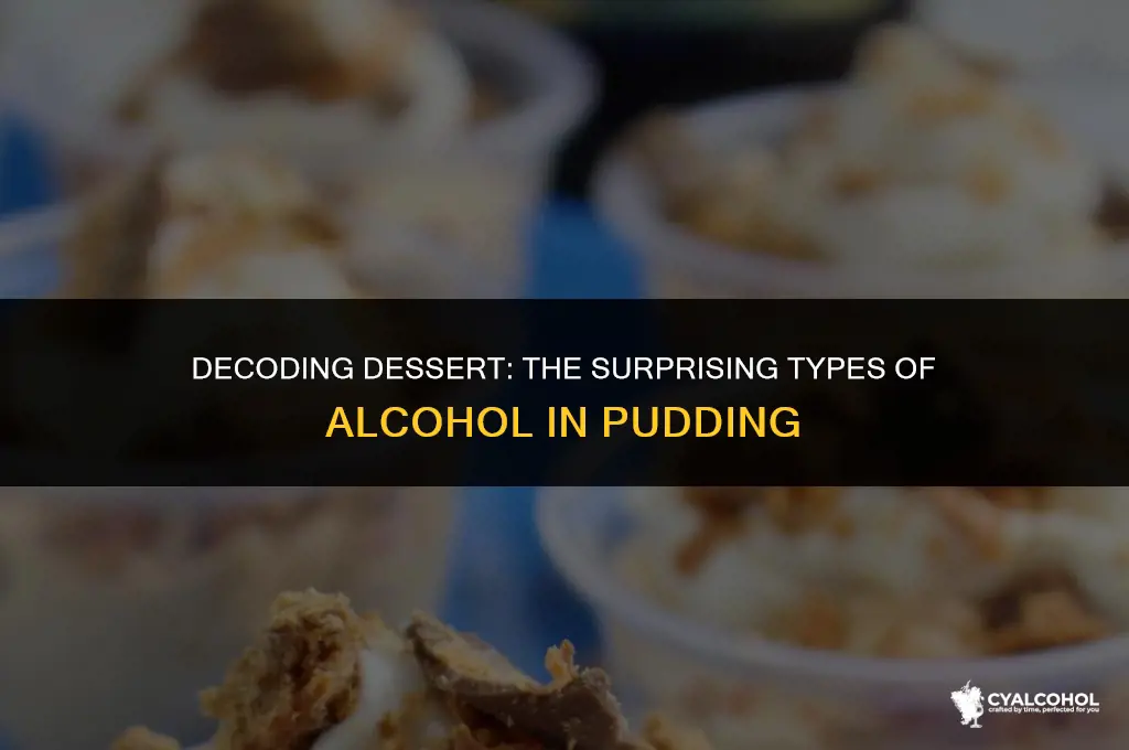 what kind of alcohol in pudding