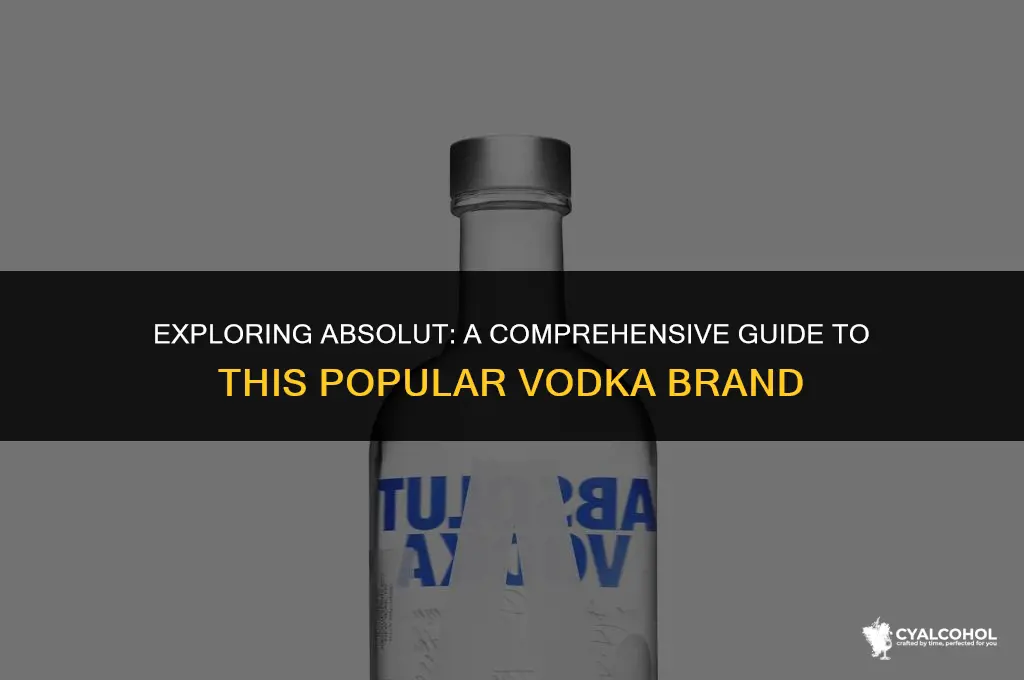 what kind of alcohol is absolt