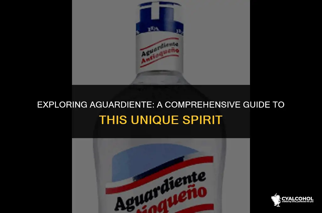 what kind of alcohol is aguardiente
