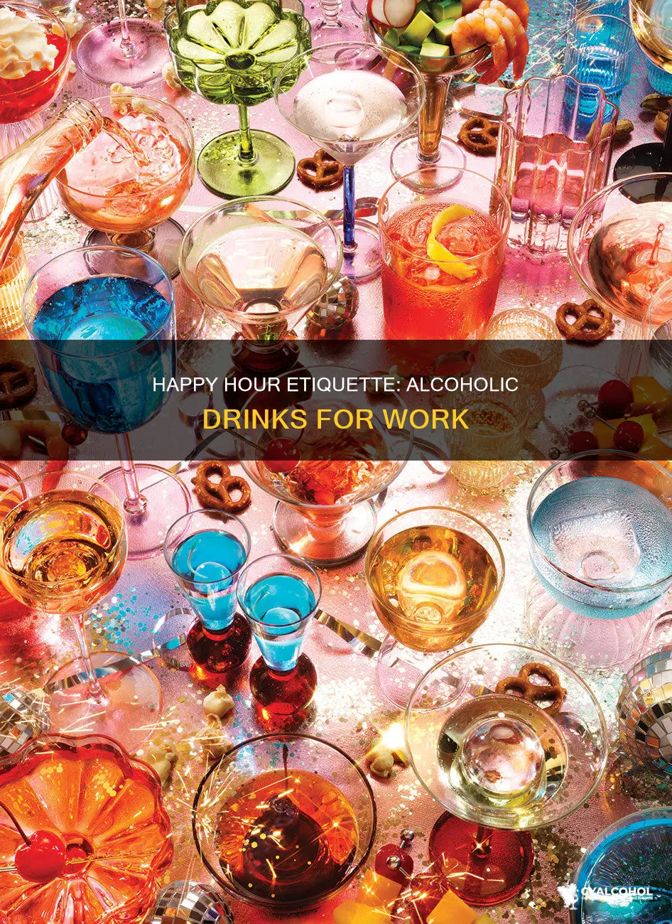 what kind of alcohol is appropriate for happy hour work