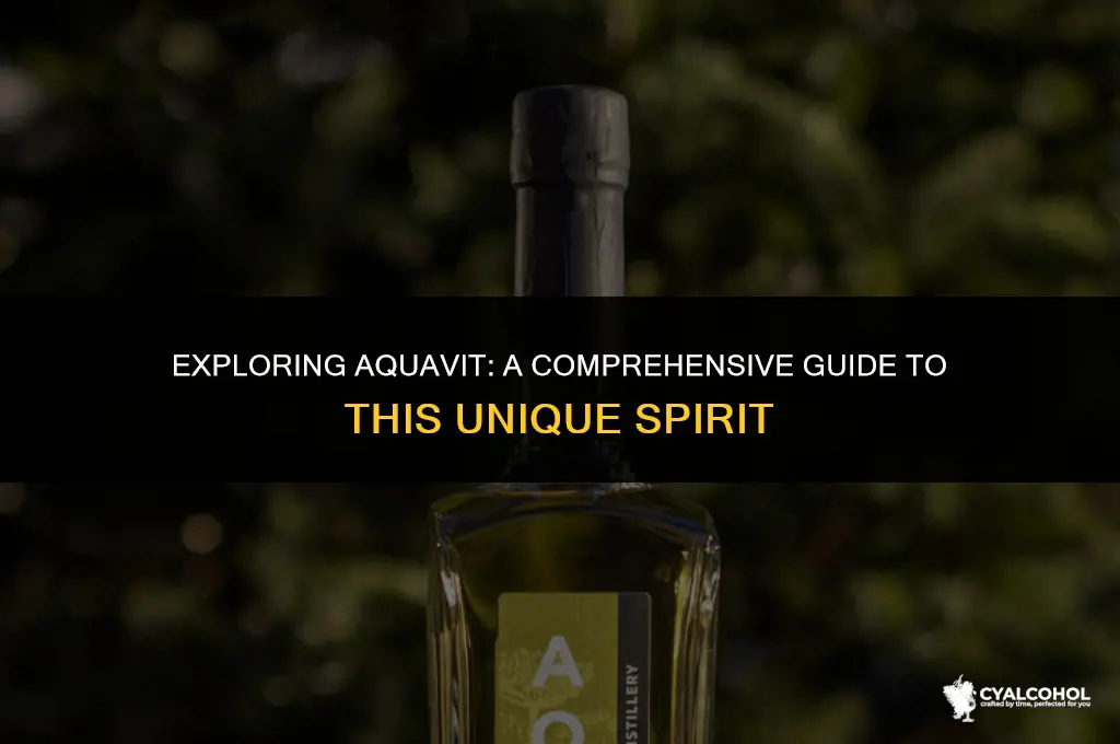 what kind of alcohol is aquavit