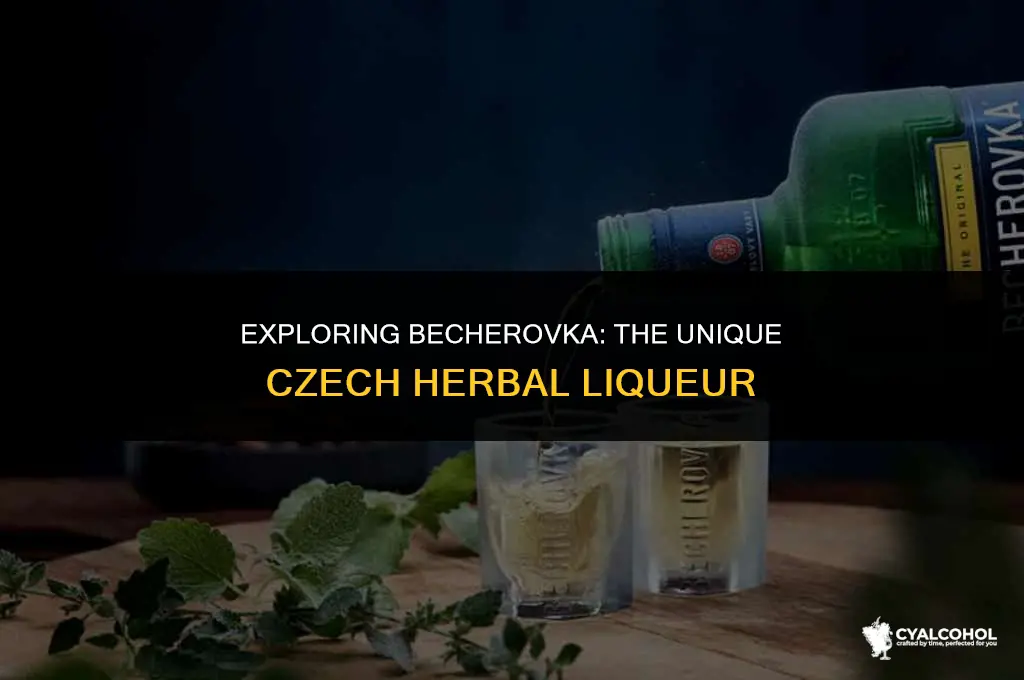 what kind of alcohol is becherovka
