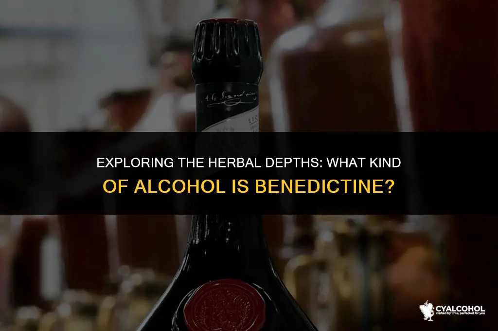 what kind of alcohol is benedictine