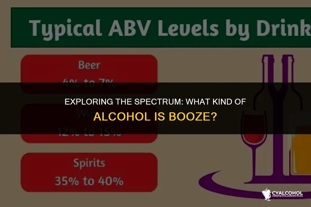 what kind of alcohol is booze