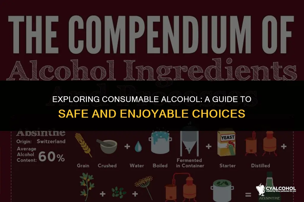 what kind of alcohol is consumable