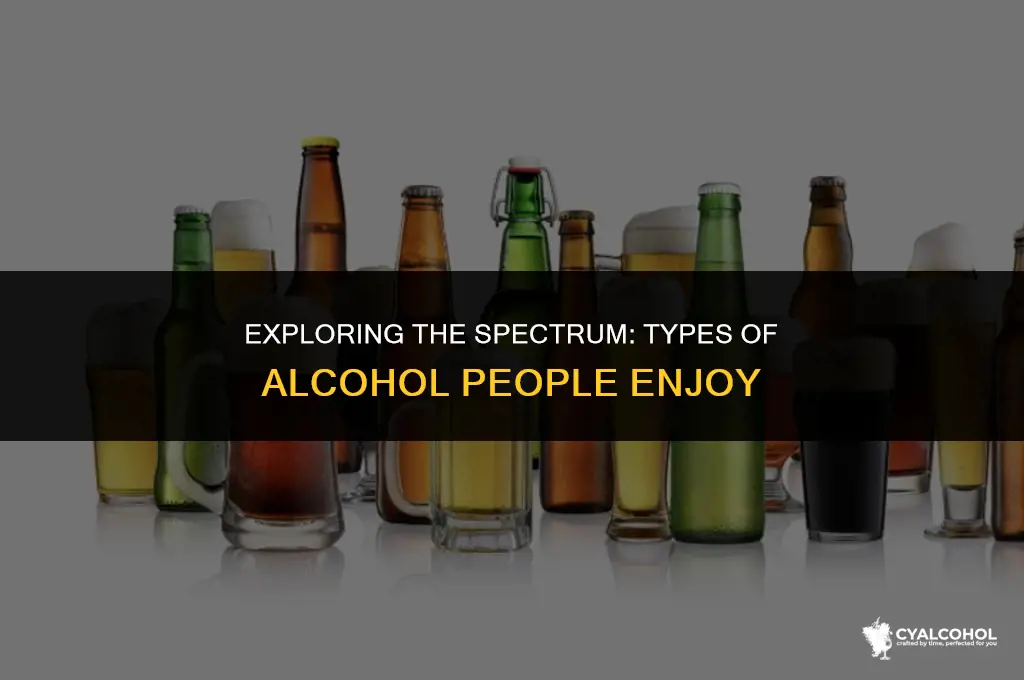what kind of alcohol is consumed