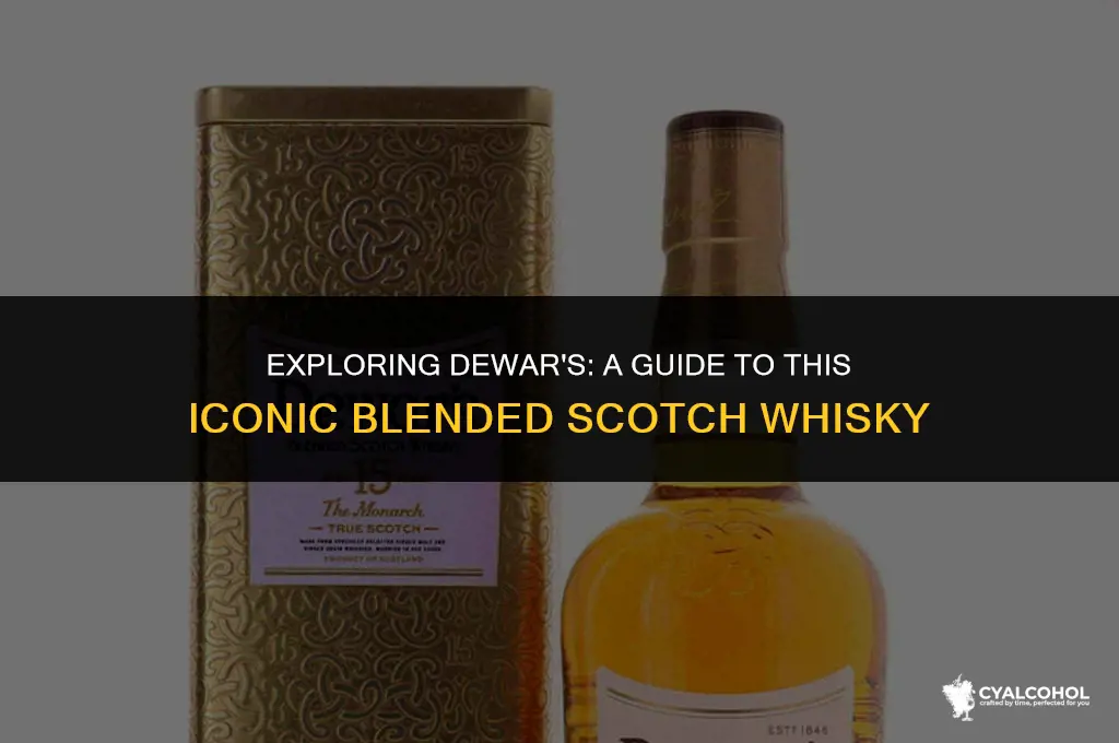what kind of alcohol is dewars