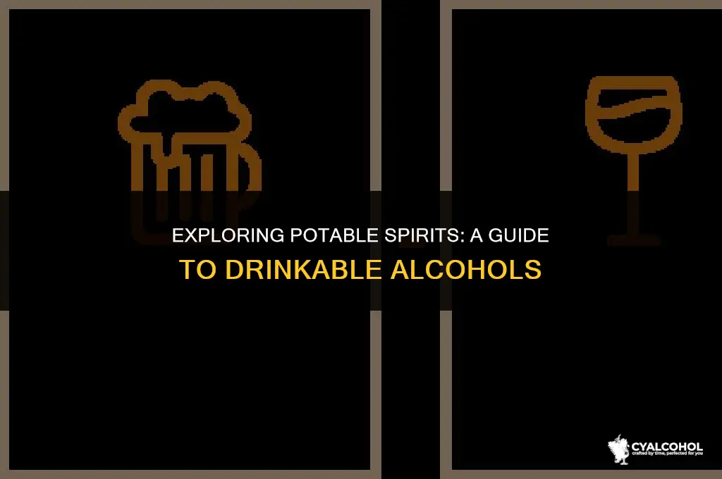 what kind of alcohol is drinkable
