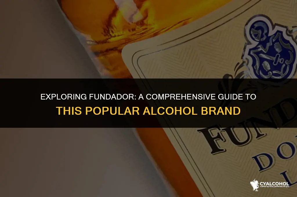 what kind of alcohol is fundador