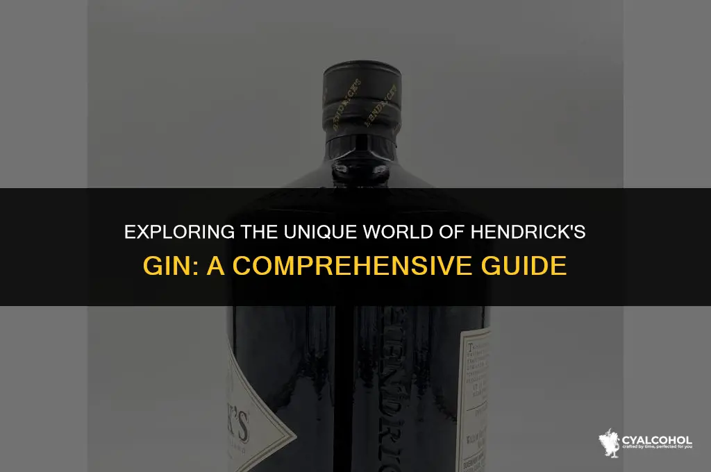 what kind of alcohol is hendricks