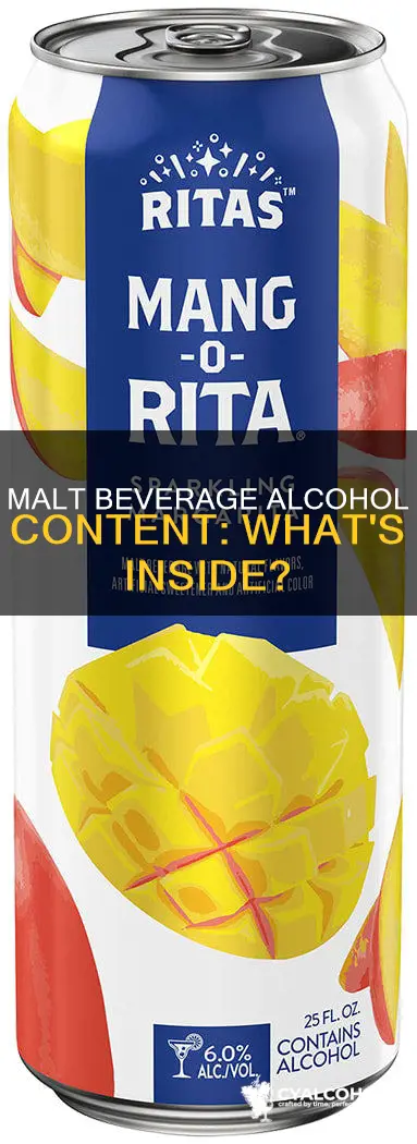 what kind of alcohol is in a malt beverage