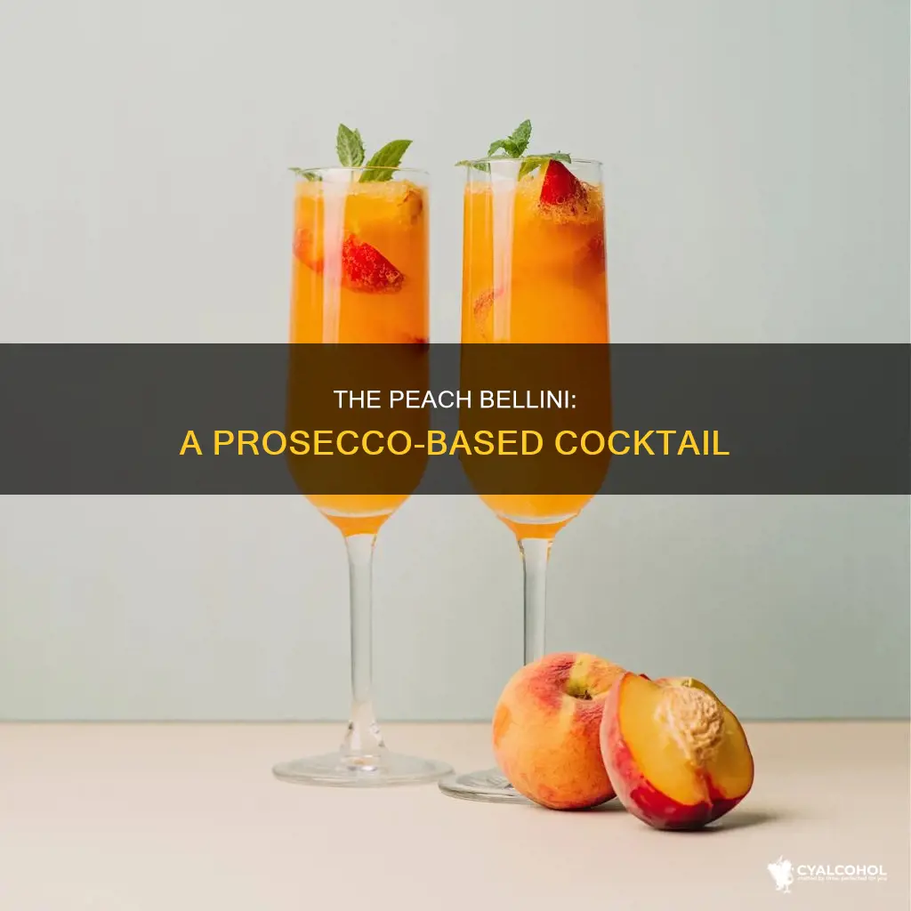 what kind of alcohol is in a peach bellini